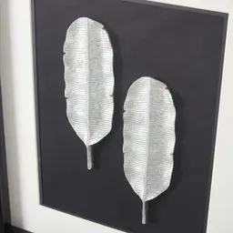Banana II Silver Leaf Shadow Box 