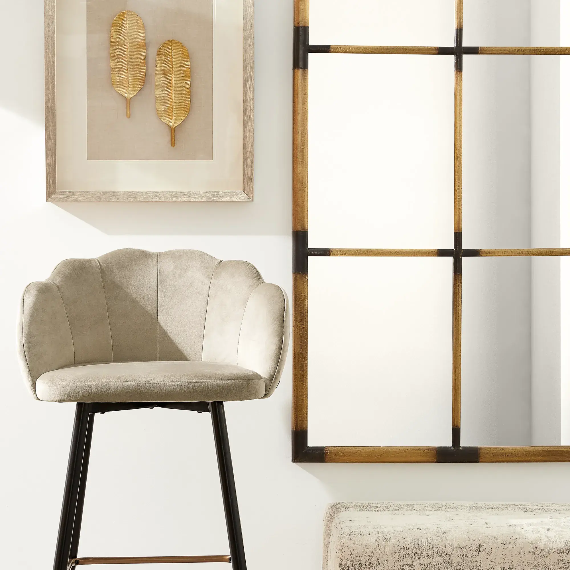 Banana II Gold Leaf Shadow Box