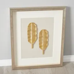 Banana II Gold Leaf Shadow Box