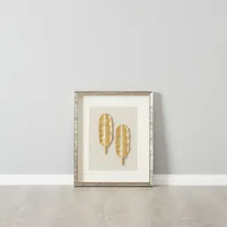 Banana II Gold Leaf Shadow Box