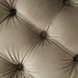 Kelly Beige Velvet Ottoman