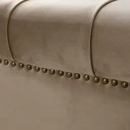 Audrey Beige Velvet Corner Sofa