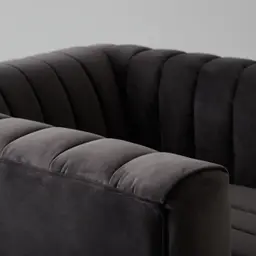 Astoria III Charcoal Velvet Occasional Chair 