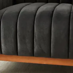 Astoria III Charcoal Velvet Occasional Chair 