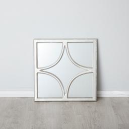 Astral Distressed Silver Square Mirror