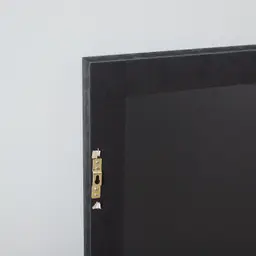 Angular Distressed Silver Square Mirror