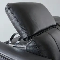 Carolina Black Leather 2-Seater Electric Recliner 