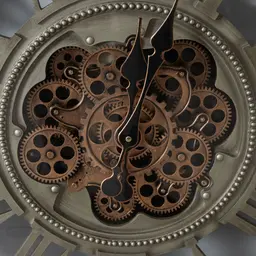 Nicolo Antique Grey Wall Clock