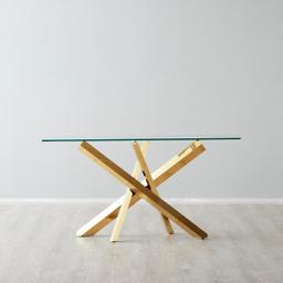 Lola Gold Sideboard - Glass Top