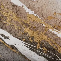 Golden Ripples Painting 
