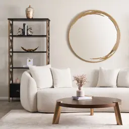 Jubilee Gold Round Mirror