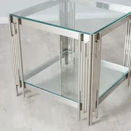 Lindsay Silver Side Table