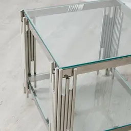 Lindsay Silver Side Table
