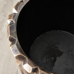 Polished Rockpile Antique Gold Vase - Small