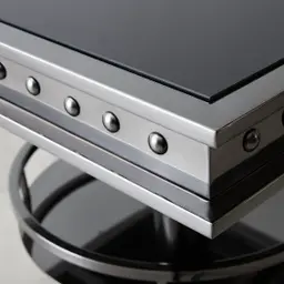 Wyatt Silver Stainless Steel Bar Table