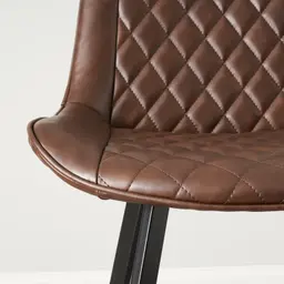 Gavin Dark Brown Vegan Leather 65cm Bar Stool