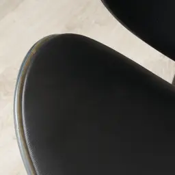 Decker Black Vegan Leather Dining Chair