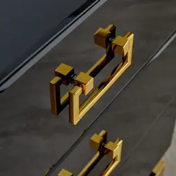 Luella Black Bedside Table 