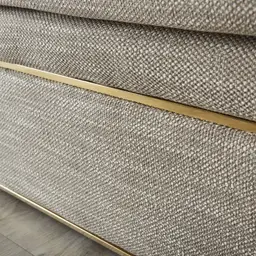 Sheppard Khaki Woven Fabric 3-Seater Sofa