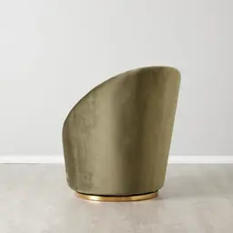 Sonja Olive Green Velvet Occasional Chair