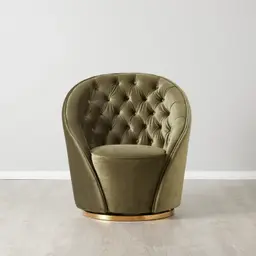 Sonja Olive Green Velvet Occasional Chair