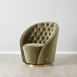 Sonja Olive Green Velvet Occasional Chair