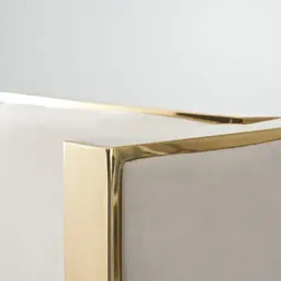 Gertrude Cream Velvet Queen Bed