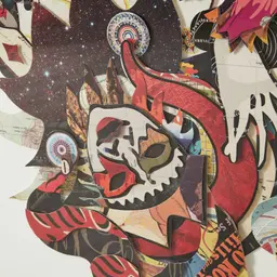 Joker Card Framed Paper Collage