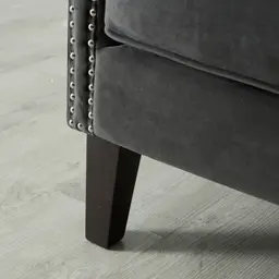 Vogue Charcoal Velvet Chair