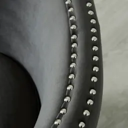 Vogue Charcoal Velvet Chair