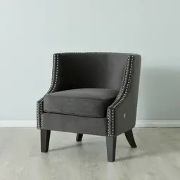 Vogue Charcoal Velvet Chair