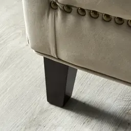 Manuel Beige Velvet 3-Seater Sofa 