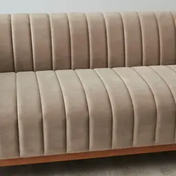 Astoria III Beige Velvet 2-Seater Sofa 