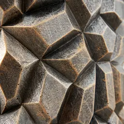 Polished Rockpile Antique Gold Vase - Large