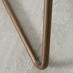 Quinn Charcoal Boucle Dining Chair - Brass Colour Legs