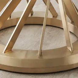 Louisa Brushed Gold Dining Table 