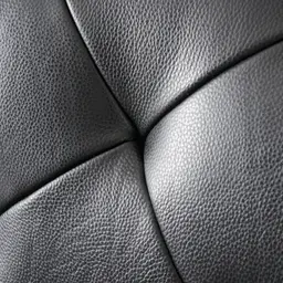 Regal Black Leather 3-Seater Sofa