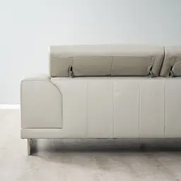 Fortitude II Cream Leather Corner Lounge 