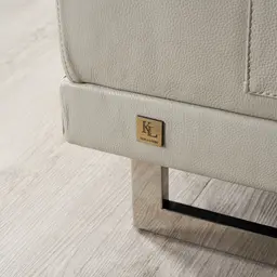 Fortitude II Cream Leather Corner Lounge 