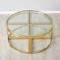 Raquelle ll Coffee Table - Gold