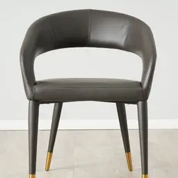 Moulin Smoke Grey Vegan Leather Dining Chair 