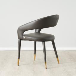 Moulin Smoke Grey Vegan Leather Dining Chair 
