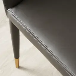 Moulin Smoke Grey Vegan Leather Dining Chair 