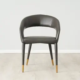 Moulin Smoke Grey Vegan Leather Dining Chair 
