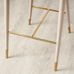 Moulin Sand Beige Vegan Leather 76cm Bar Stool