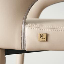 Moulin Sand Beige Vegan Leather 76cm Bar Stool