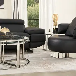 Vermont Black Leather Chair