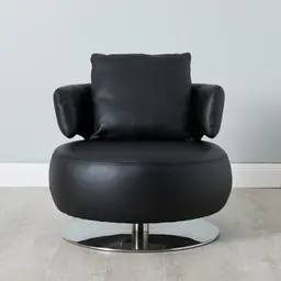 Vermont Black Leather Chair