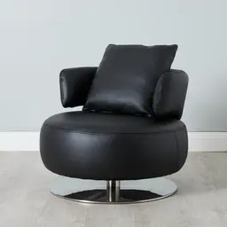 Vermont Black Leather Chair