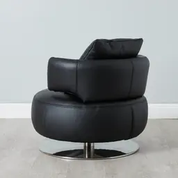 Vermont Black Leather Chair